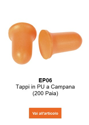 Immagine dei tappi auricolari in schiuma PU Bell Comfort con un collegamento che porta alla pagina dell'articolo.